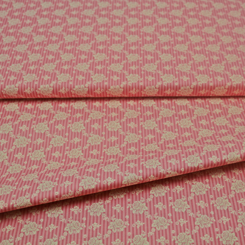 Baumwollstoff / Druckstoff Tilda Emily Pink Spring Diaries